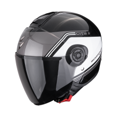 Moto přilba SCORPION EXO-CITY II VITA metalická černo/bílá