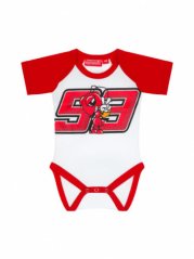 Dětské body MARC MARQUEZ BABY ROMPER 93 bílo/červené 19 83003