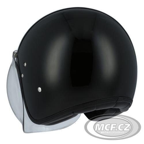 Retro helma na moto ASTONE VINTAGE černá 2017