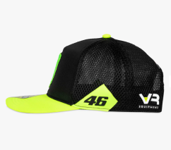Kšiltovka VR46 Sponsor WRT Trucker Cap černo/fluo žlutá 450904