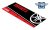 Koberec pod moto 80x250cm YAMAHA černo/červený 1401