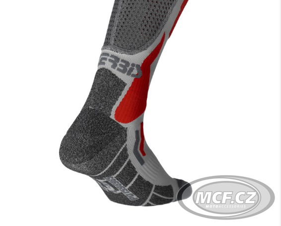 Nadkolenky ACERBIS X-LEG PRO VENTED šedo/červené 26704.295