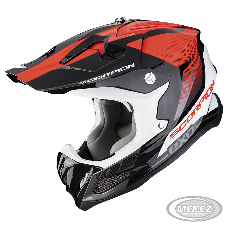 Moto přilba SCORPION VX-22 AIR ATTIS černo/červená