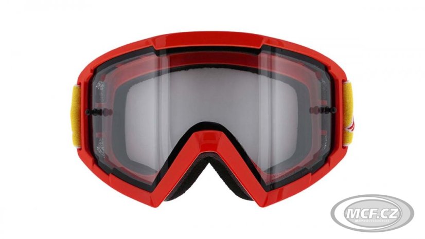Motokrosové brýle RED BULL SPECT MX WHIP červené s čirým sklem 008