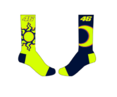 Ponožky VR46 žluto/tmavě modré 566203