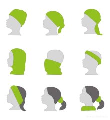 Multifunkční šátek DEDRA zelený