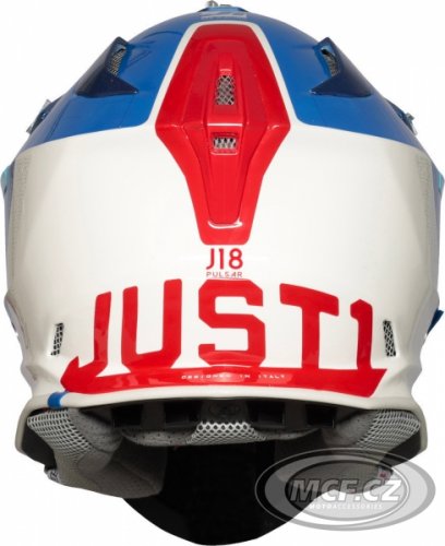 Moto přilba JUST1 J18 PULSAR modro/červeno/bílá