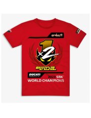 Triko DUCATI ALVARO BAUTISTA #19 2023 WSBK Champion červené 98771213