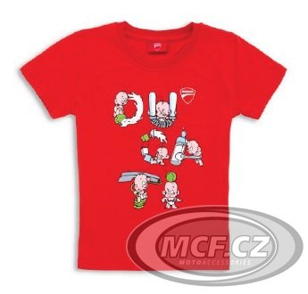 Dětské triko DUCATI BABY'S LETTERS červené 98768980