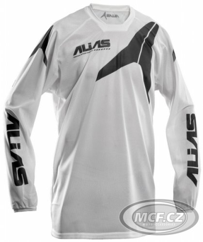 Motokrosový dres ALIAS MX A2 VENTED bílý