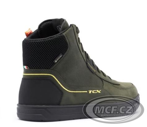 Moto boots TCX MOOD 2 GORE-TEX green/black/yellow