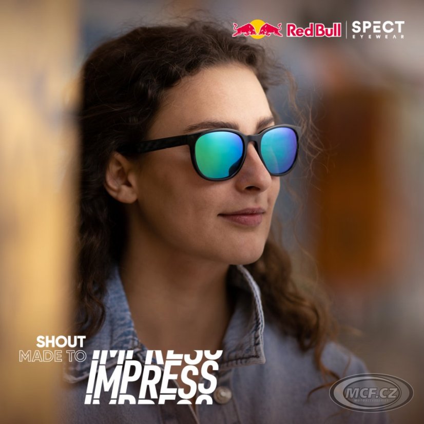 Sluneční brýle Red Bull SPECT MAHU šedé s červenými zrcadlovými skly