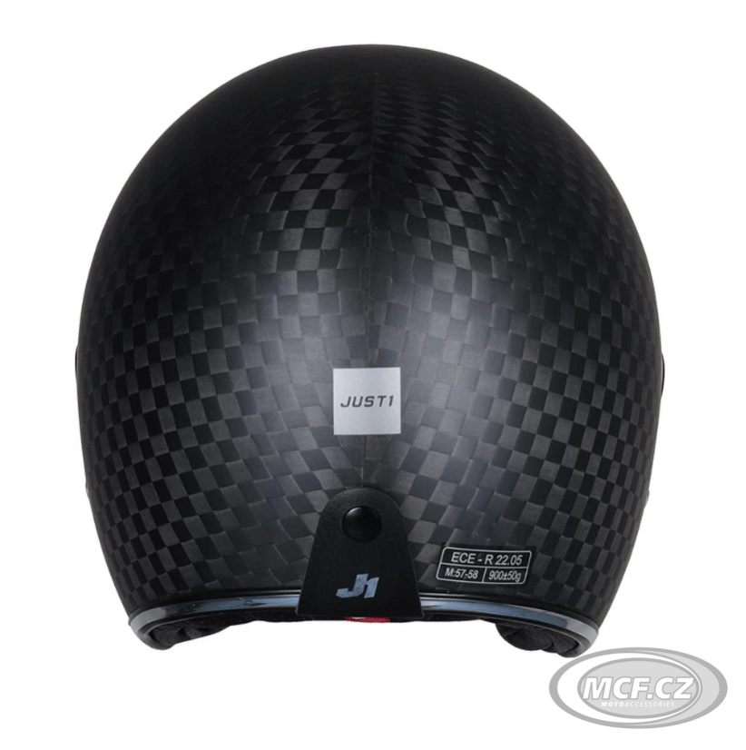 Moto přilba JUST1 J-STYLE CARBON solid matná černá