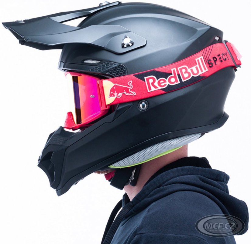 Motokrosové brýle RED BULL SPECT STRIVE S 009 červené s červeným sklem