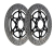 Front brake disc DUCATI set 49241551A