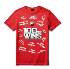 T-shirt DUCATI 100 MOTOGP WINS red 98771324