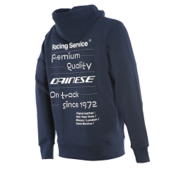 Mikina DAINESE PADDOCK HOODIE iris černo/bílá