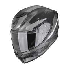 Dětská moto přilba SCORPION EXO-JNR AIR TAKO matná černo/stříbrná