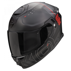 Motorcycle helmet SCORPION EXO-GT SP AIR TECHLANE matt black/grey/red