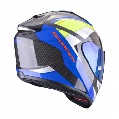 Moto přilba SCORPION EXO-1400 CARBON AIR LEGIONE modro/neonově žlutá