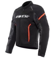 Motorcycle jacket DAINESE AIR FRAME 3 TEX black/fluo red