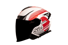 Moto přilba GPC HELMETS SIC58 černo/bílo/červená