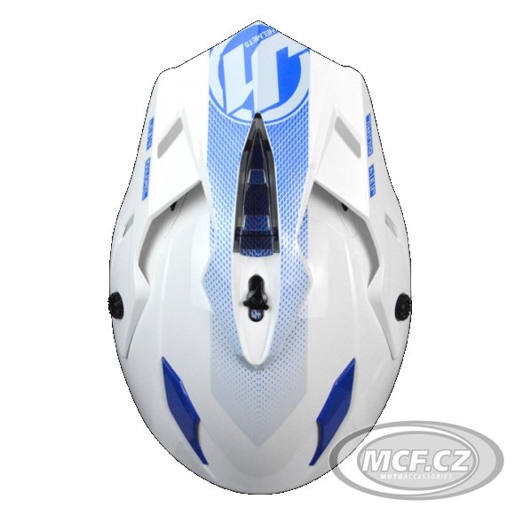 Moto přilba JUST1 J34 SHAPE neonově modrá