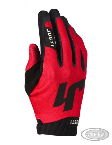 Moto rukavice JUST1 J-FLEX 2.0 červeno/černé
