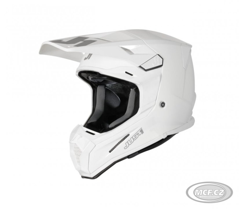 Moto přilba JUST1 J22F solid bílá