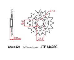 Řetezové kolečko přední JTF1442-13SC