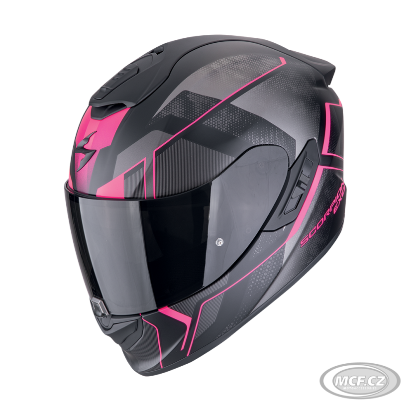 Moto přilba SCORPION EXO-1400 EVO II AIR INTENSIO matná černo/růžová