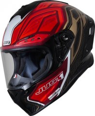 Moto přilba JUST1 J-GPR INSTINCT carbon neonově červená