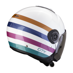 Motorcycle helmet SCORPION EXO-CITY II BEE white/green/gold