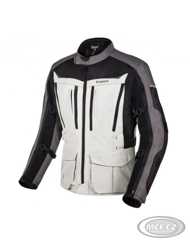 Moto bunda SECA DISCOVERY šedá