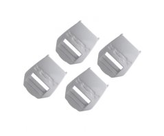 Zásuvka na pásek TCX plastový bílý 2PASS sada 4ks