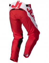 Moto kalhoty JUST1 J-FORCE VERTIGO červeno/bílé