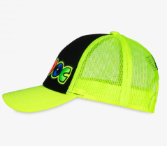 Dětská kšiltovka VR46 THE DOC černo/fluo žlutá 504528