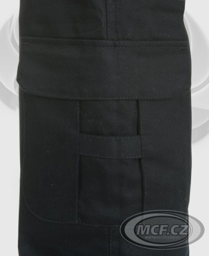 Kevlarové moto kalhoty BULL-IT CARGO LASER4 černé