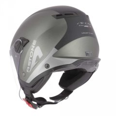 Moto přilba ASTONE MINIJET S WIPE matná titanová