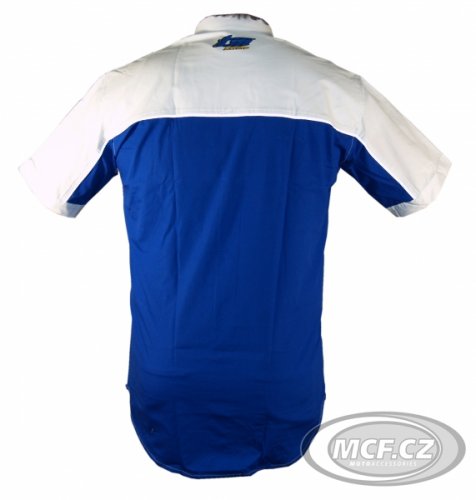 Košile TM RACING modro/bílá 95209