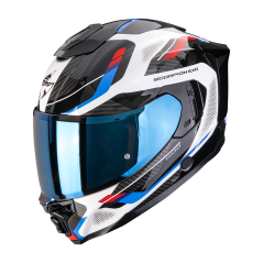 Motorcycle helmet SCORPION EXO-1500 AIR SLEEK white/black/blue