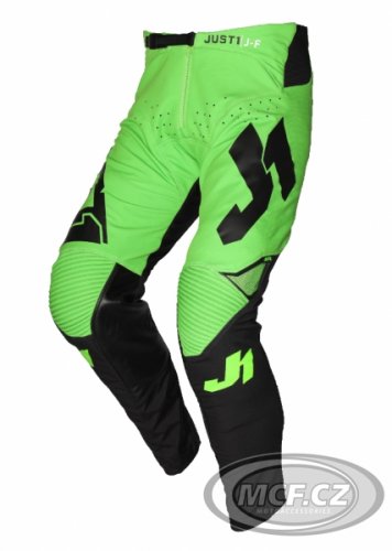 Moto kalhoty JUST1 J-FLEX ARIA neonově zeleno/černé