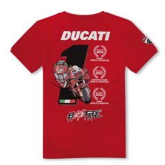 Triko DUCATI CELEBRATION PECCO BAGNAIA MotoGP 2022 červené 466007/98770914