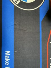 Koberec pod moto 80x250cm BMW BASE černo/modrý 201 EXTRA SLEVA č.1