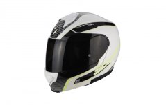 Moto přilba SCORPION EXO-3000 AIR STROLL pearl bílo/černo/neonově žlutá