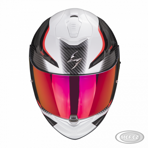 Moto helmet SCORPION EXO-1400 EVO AIR ATTUNE white/red