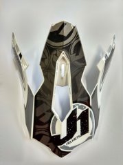 Kšilt JUST1 J12 MISTER X černo/bílý