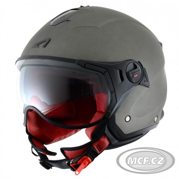 Moto přilba ASTONE MINIJET S SPORT matná titanová