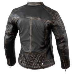 Dámská moto bunda REBELHORN HUNTER PRO vintage černá kožená