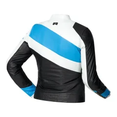 Motorcycle leather jacket RICHA PAIGE white/light blue